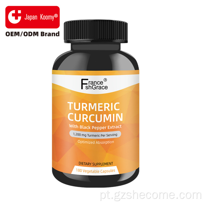 Shecome Cúrcuma Cápsulas de Curcumina Suporte Antioxidante Conjunto